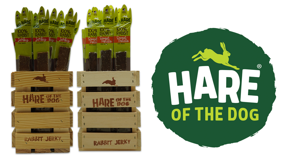 Hare of the Dog Rabbit Jerky Crates with Logo